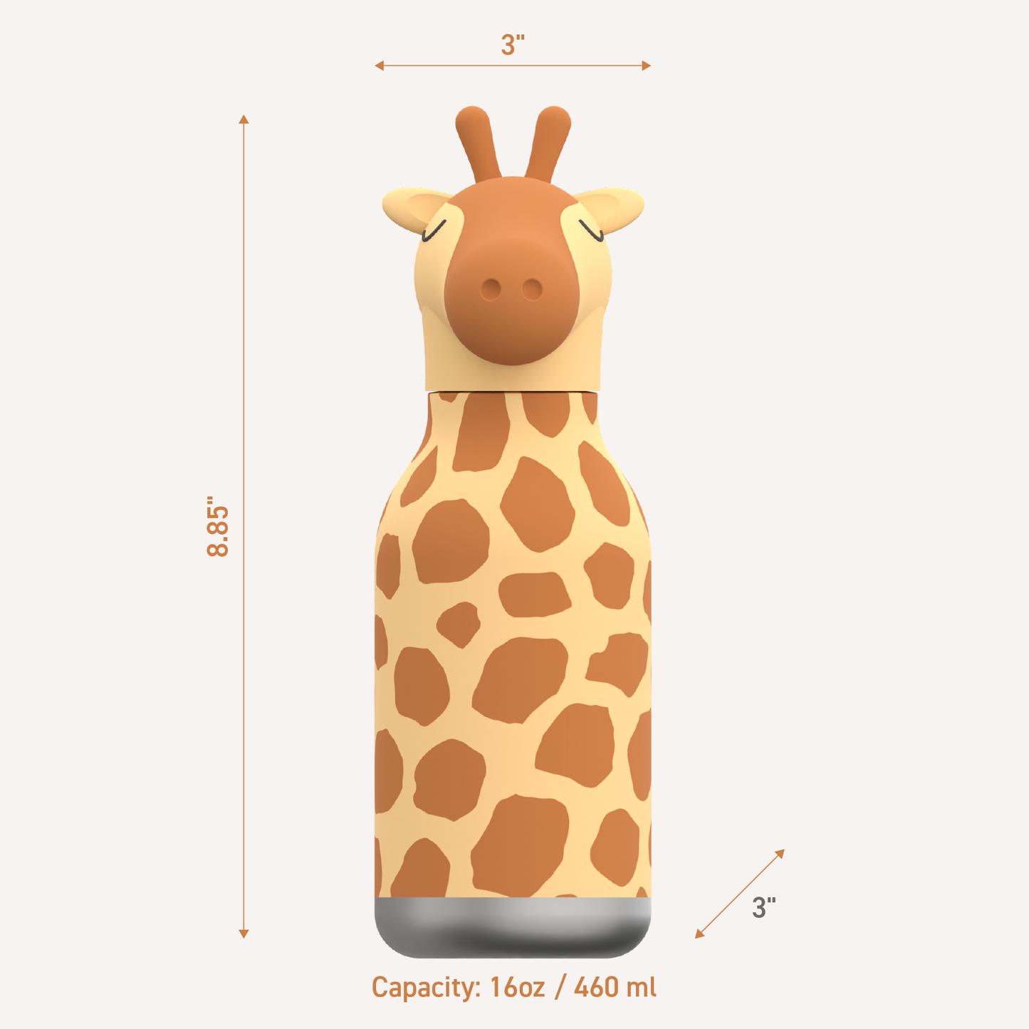 Bestie Animal Bottle - Giraffe