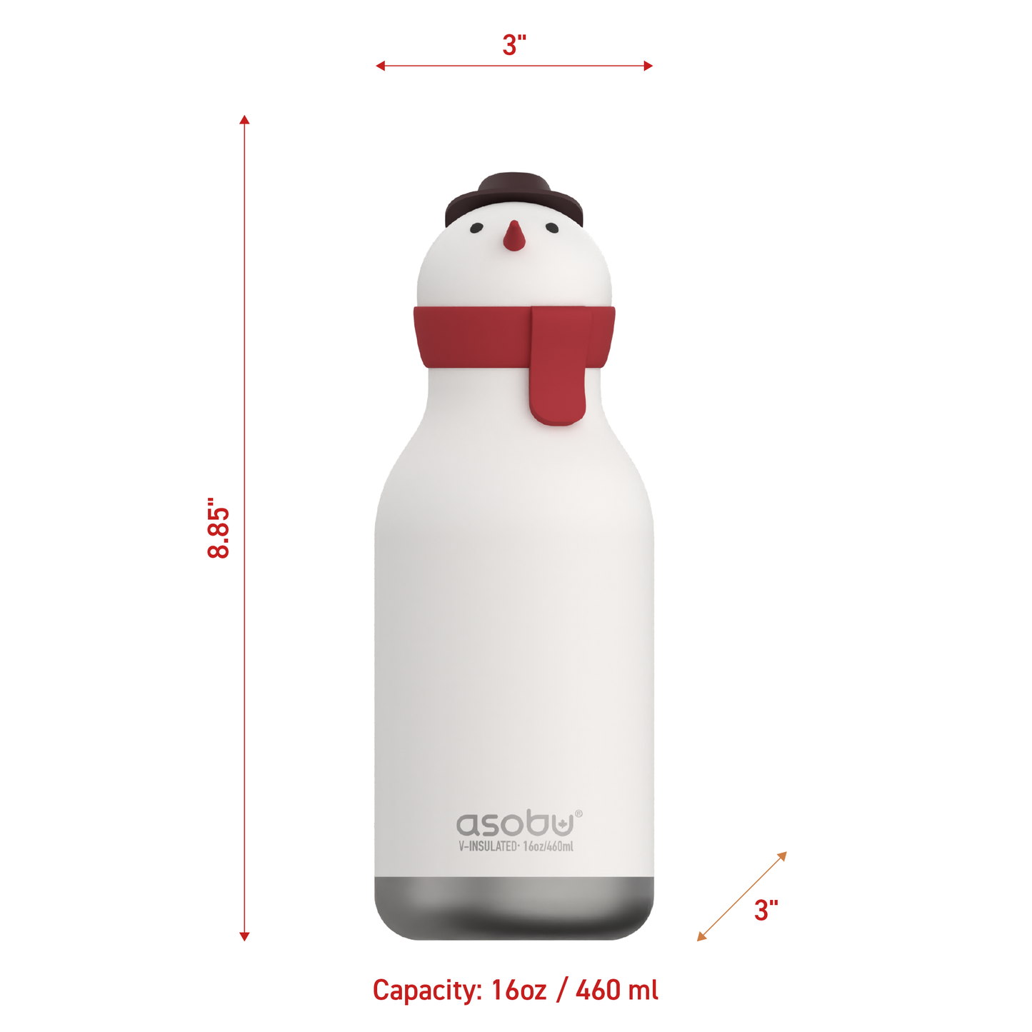 Bestie Animal Bottle - Snowman