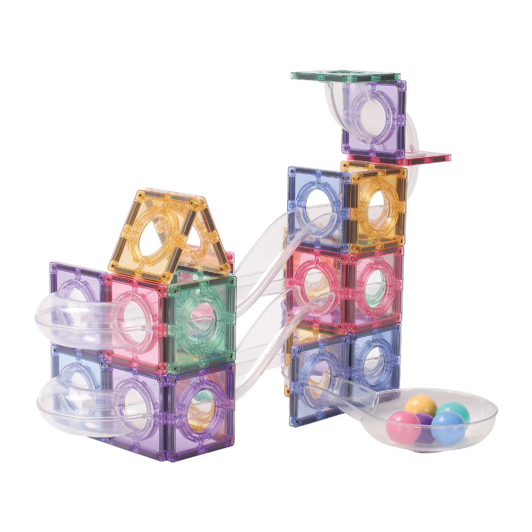 Cleverclixx Ball Run Creative Pack Pastel | 70 Pieces