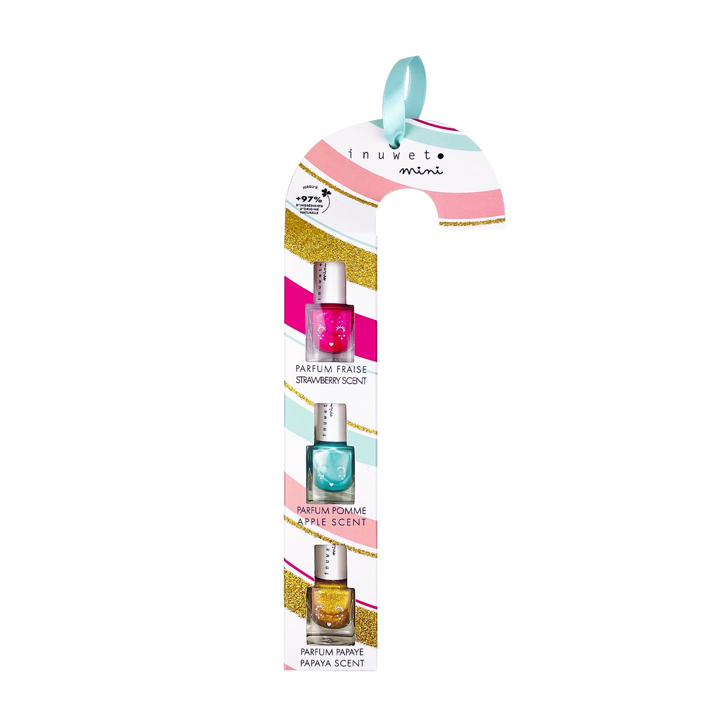 FORHÅNDSBESTILL // INUWET MINI CANDY CANE 3 nail polishes
