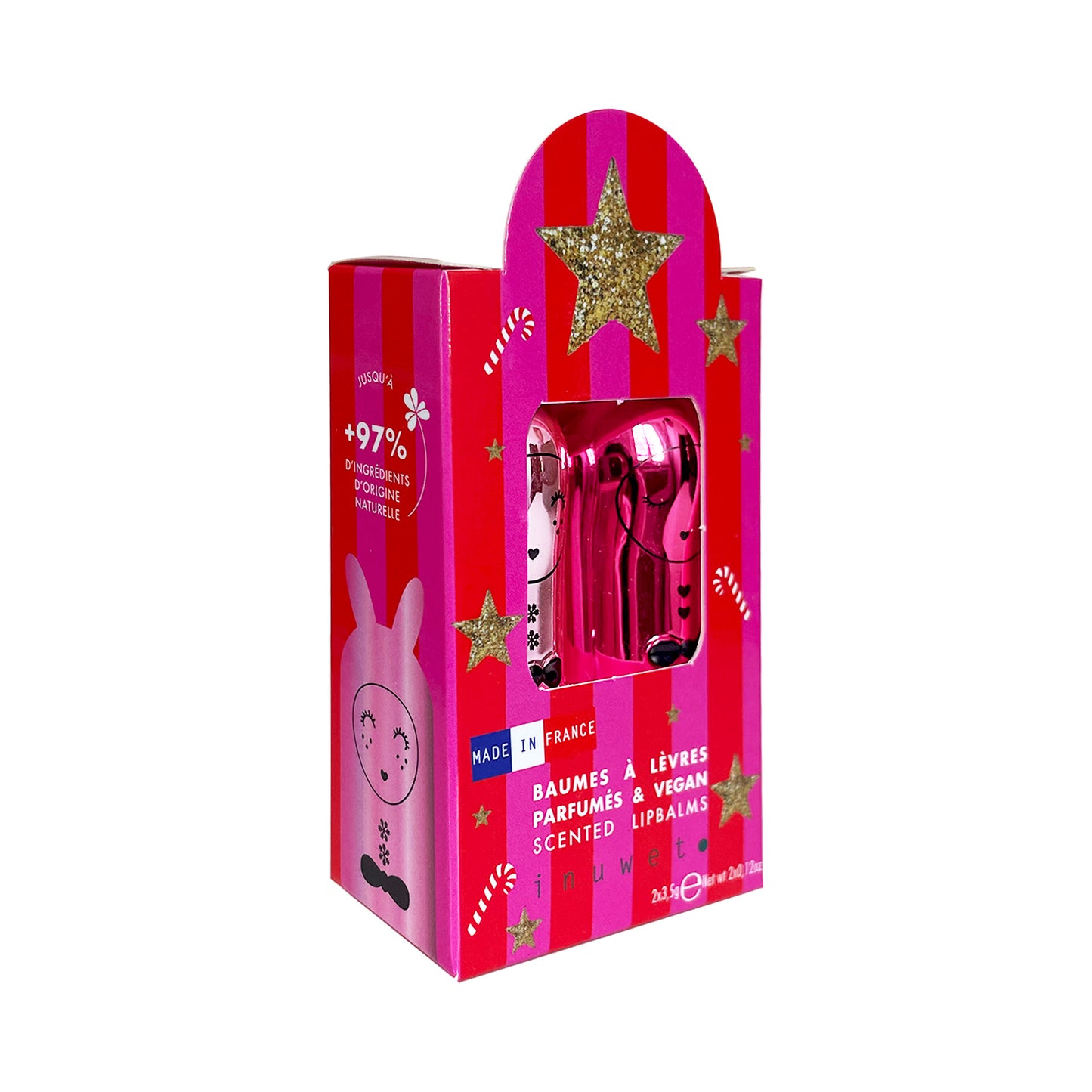 FORHÅNDSBESTILL // INUWET DUO BAUMES Red Fushia Metal
