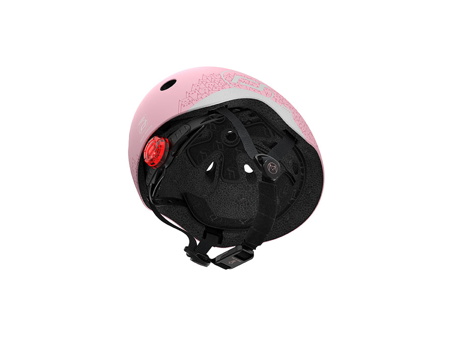 Hjelm med refleks, XXS-S - rose
