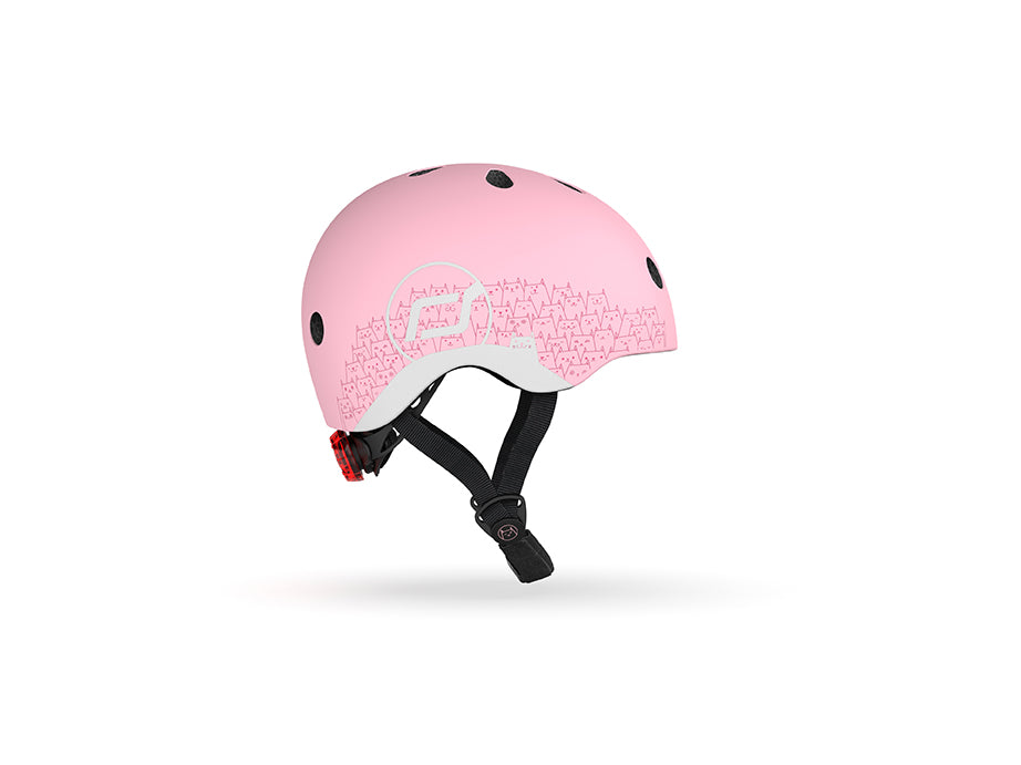 Hjelm med refleks, XXS-S - rose