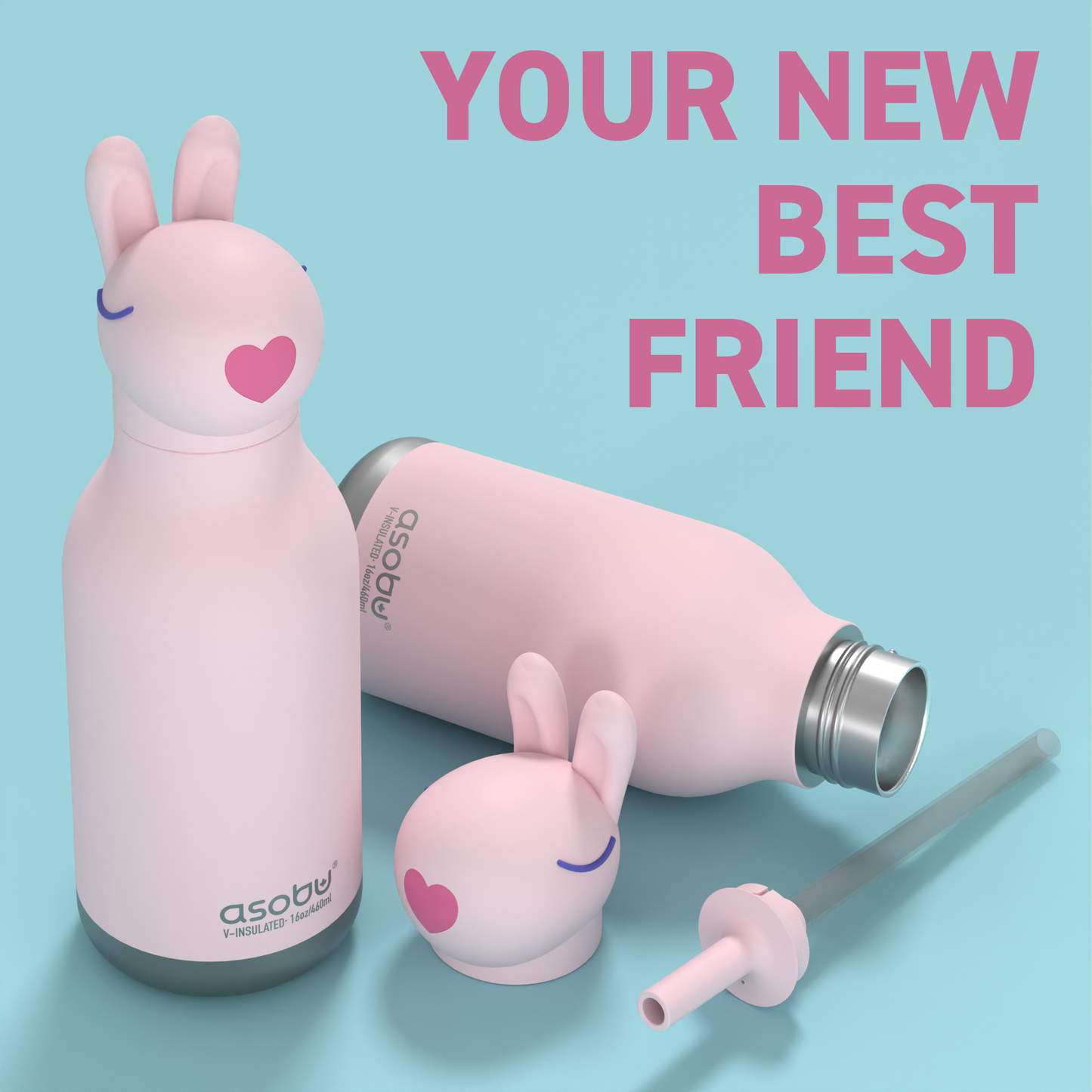 Bestie Animal Bottle - Bunny
