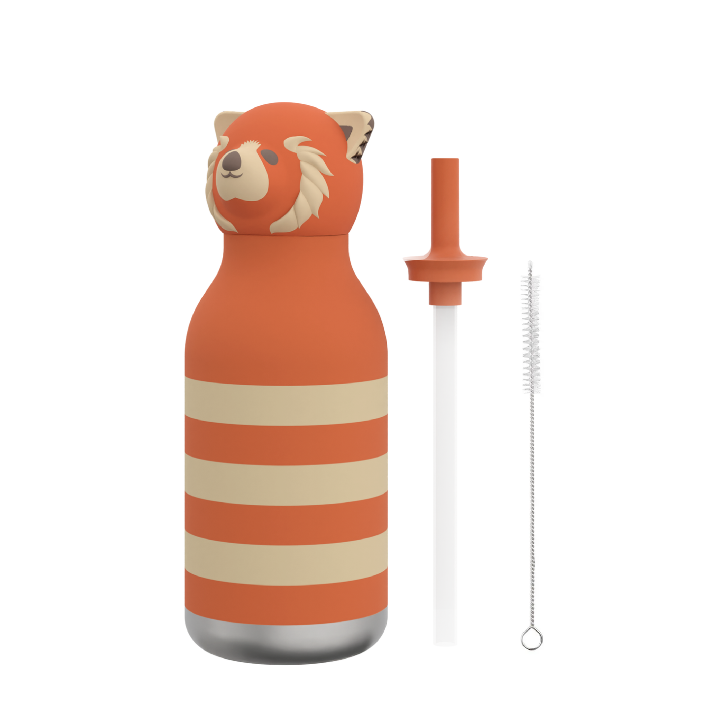 Bestie Animal Bottle - Red Panda Stripe