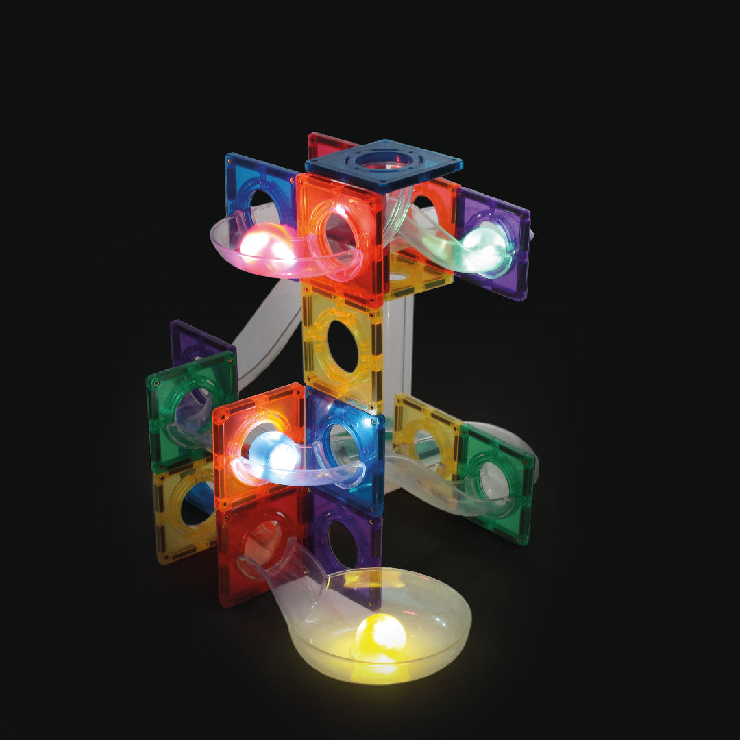 Cleverclixx Ball Run Dazzling Lights Pack Intense | 100 Pieces