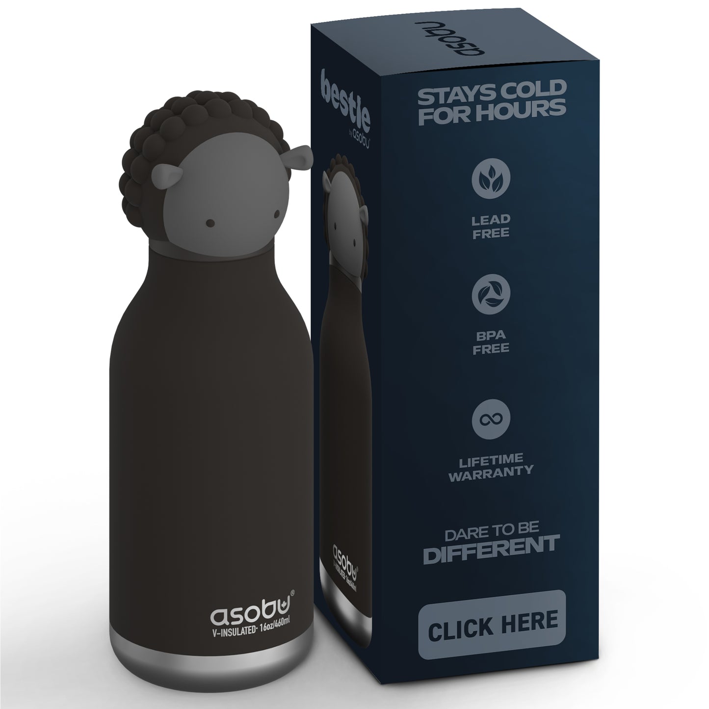 Bestie Animal Bottle - Black Sheep