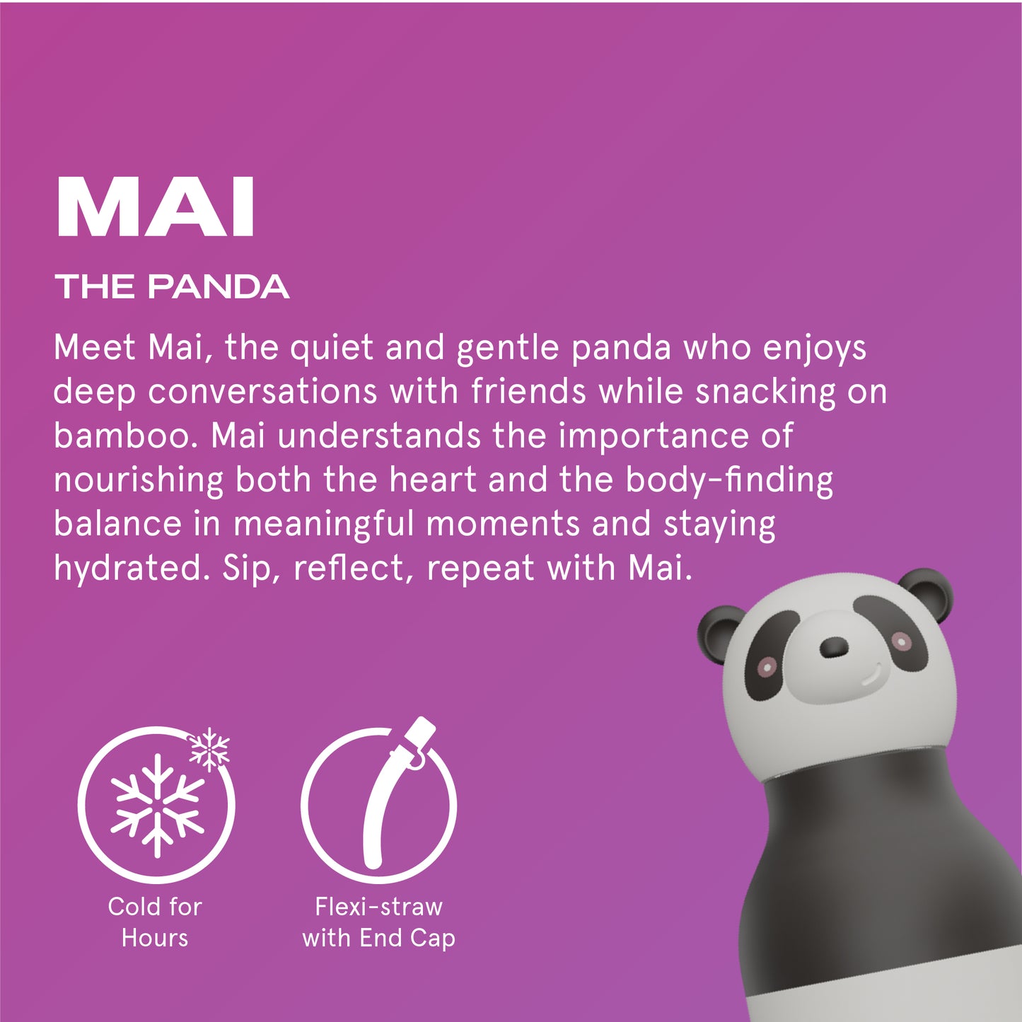 Bestie Animal Bottle - Panda