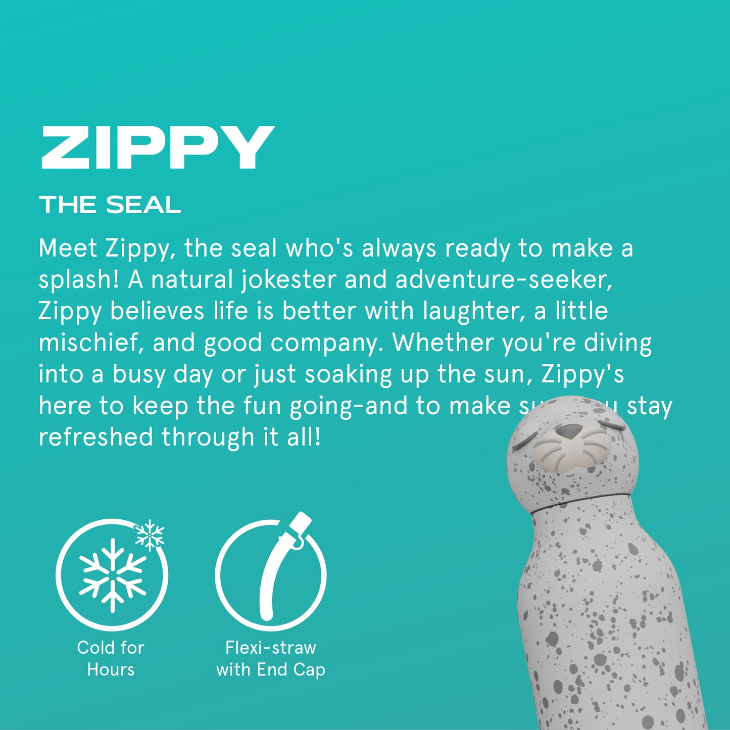 Bestie Animal Bottle - Seal