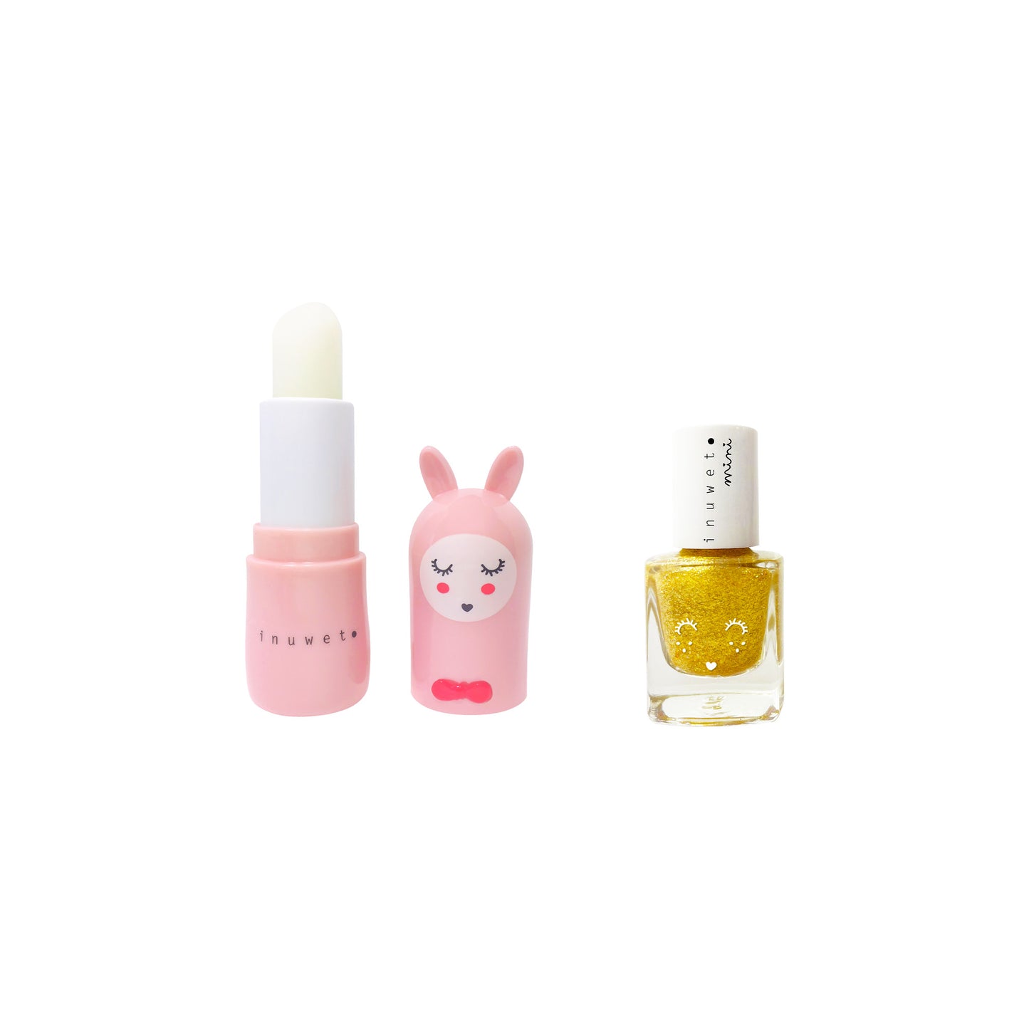 INUWET- JULIETTE HOUSE 2025: strawberry lip balm - papaya nail polish
