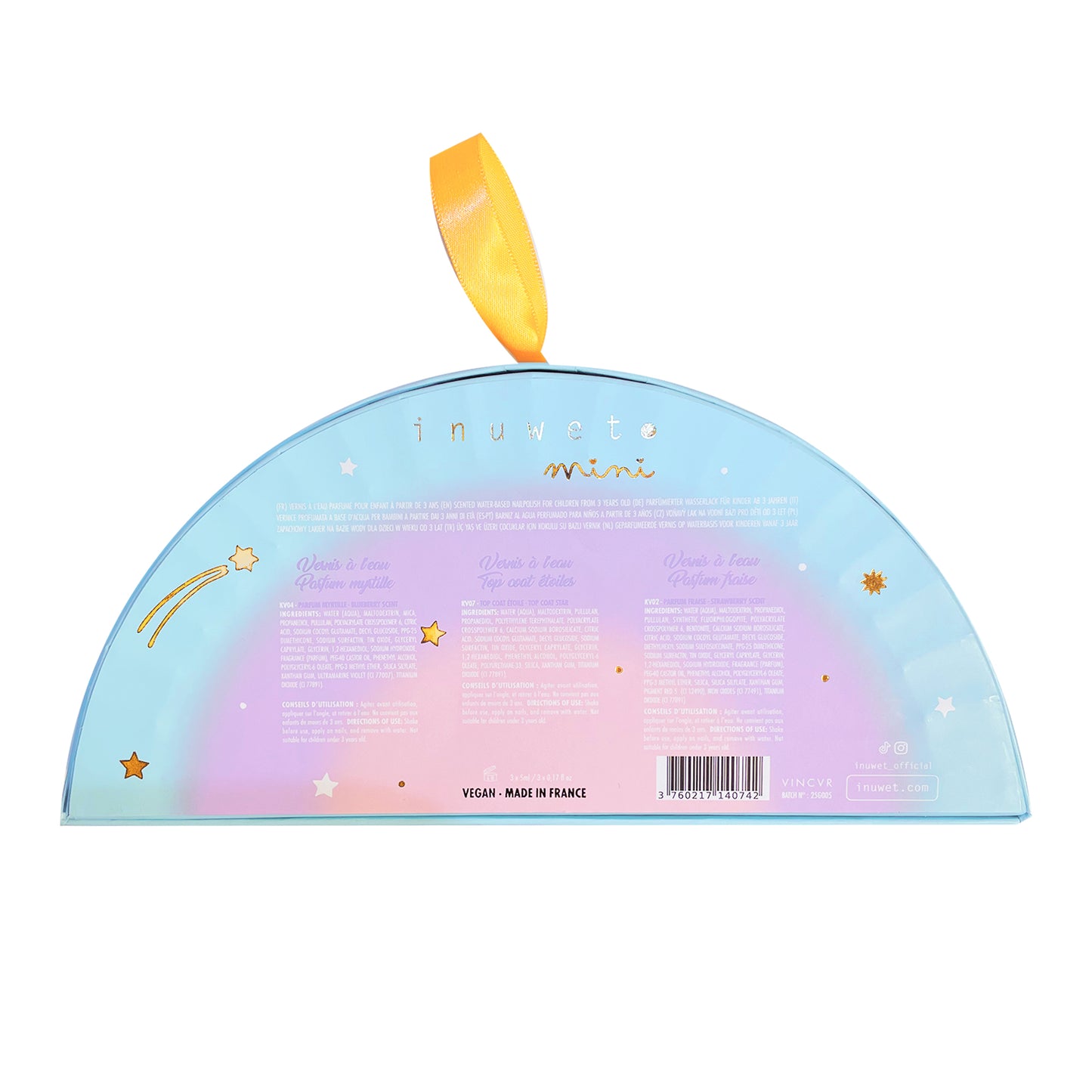 INUWET - RAINBOW NAILS POLISH TRIO